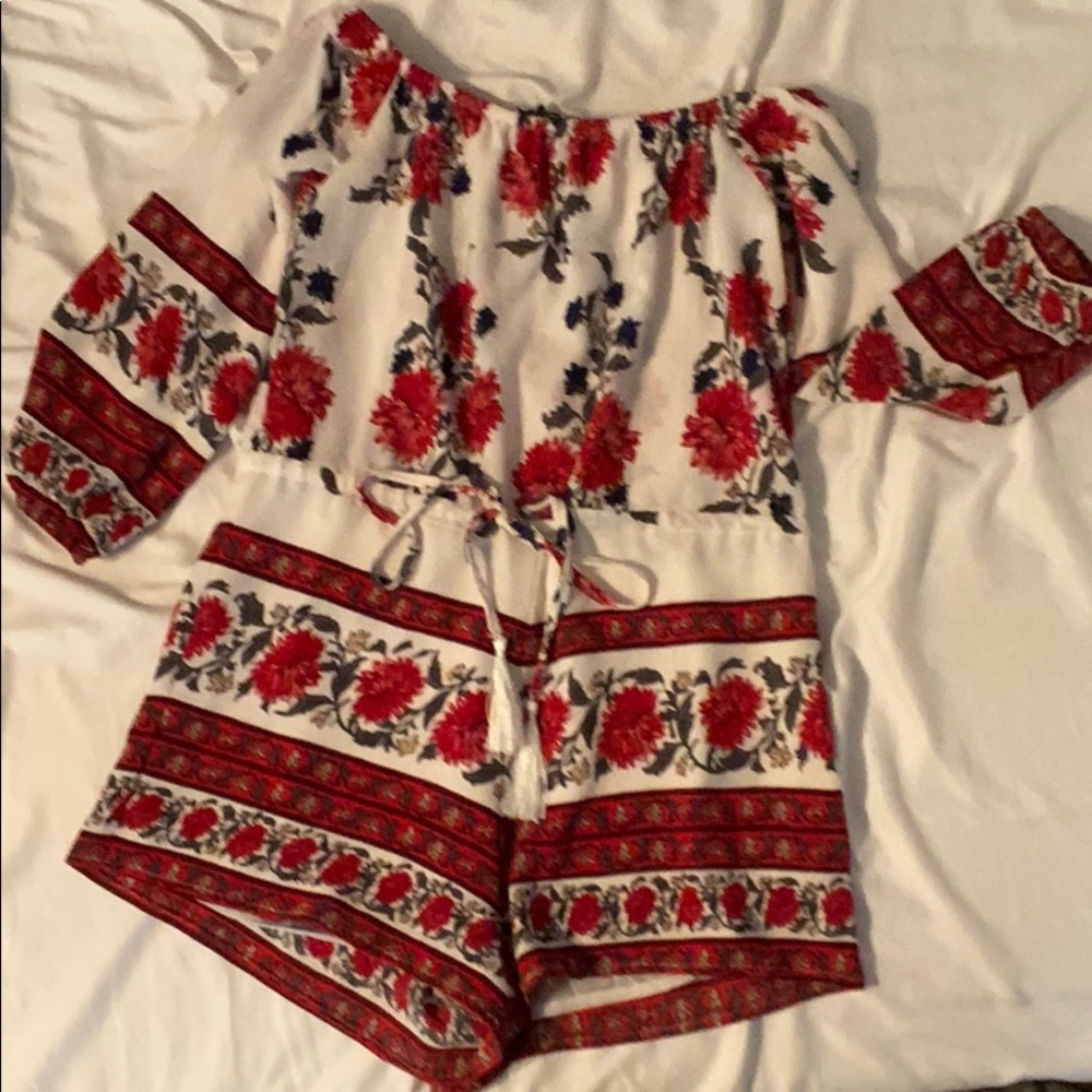 Off the shoulder romper